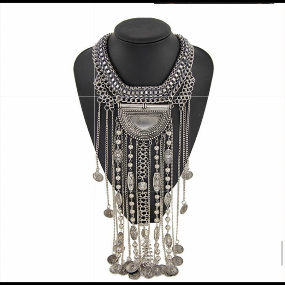 Boho VTG Indian Ethnic Large Collar Choker